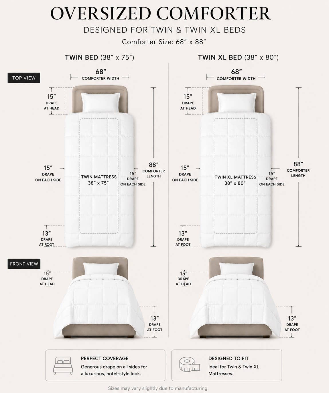 Down Alternative Comforter – All-Season Weight - Breathable