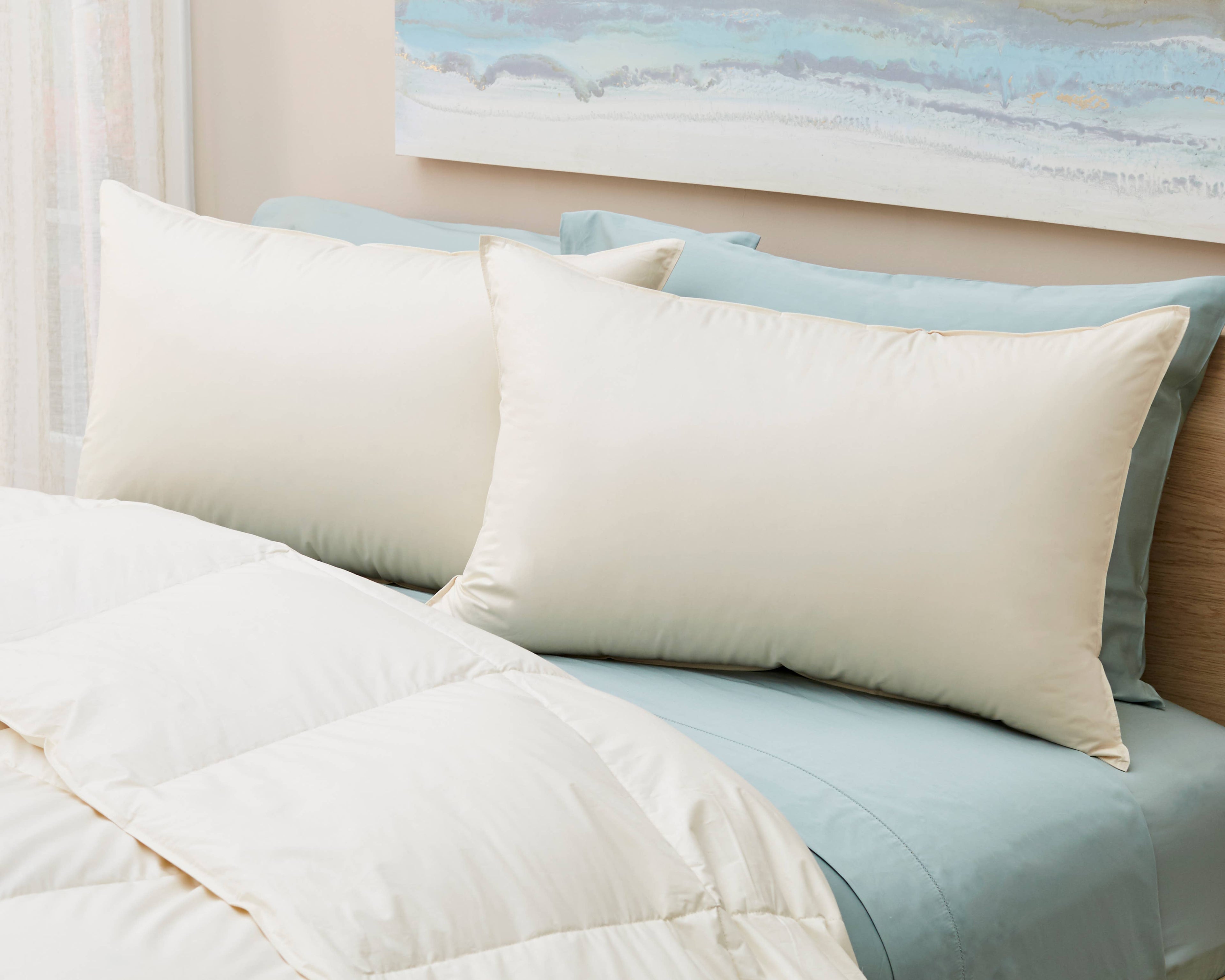 Luxury Wool Down Pillow – Temperature Regulating