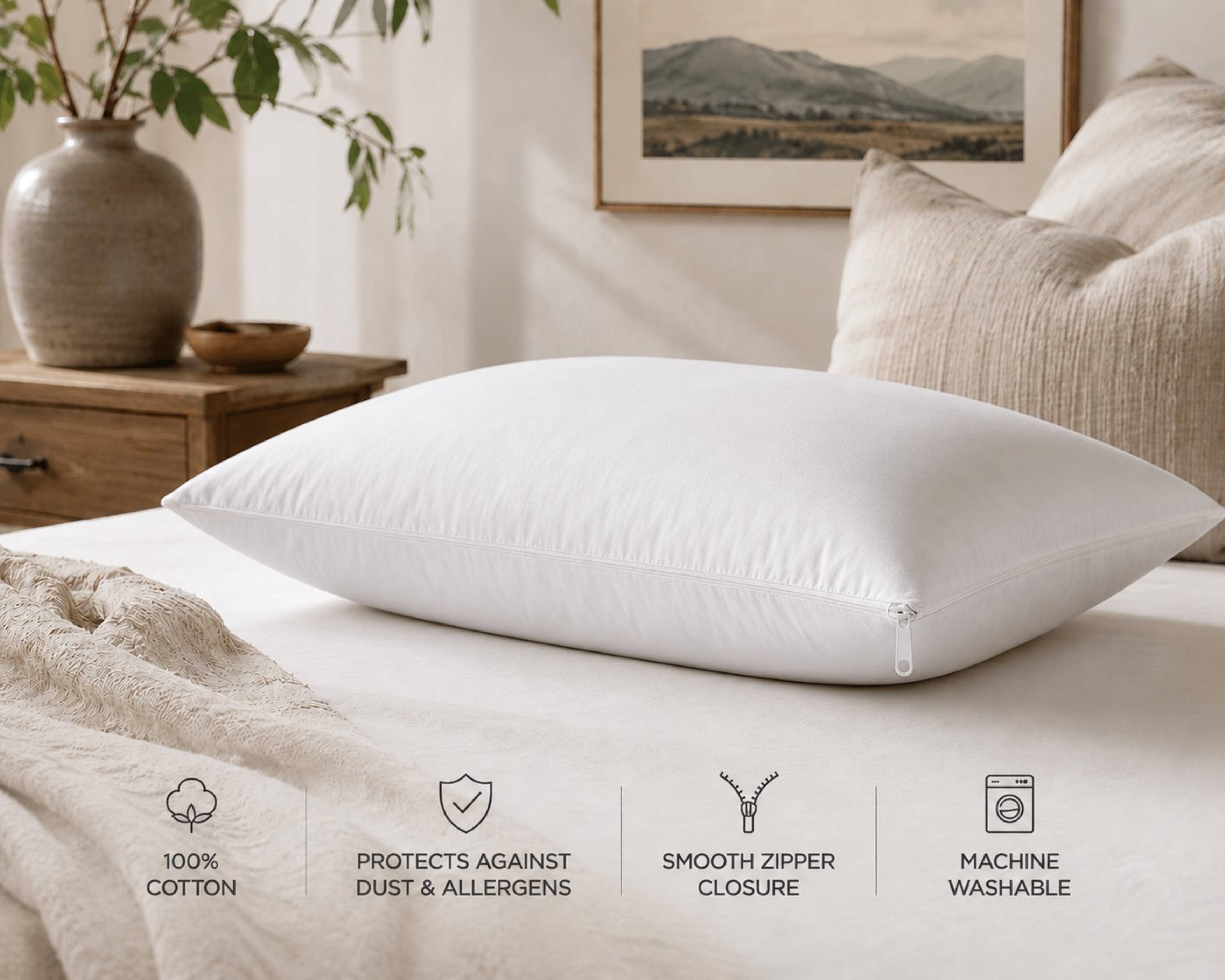 Cotton Pillow Protectors