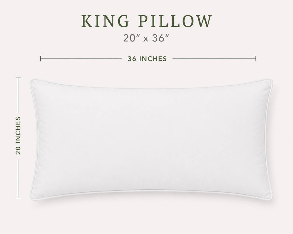 Luxury Goose Down Pillow – Medium Density – Supportive